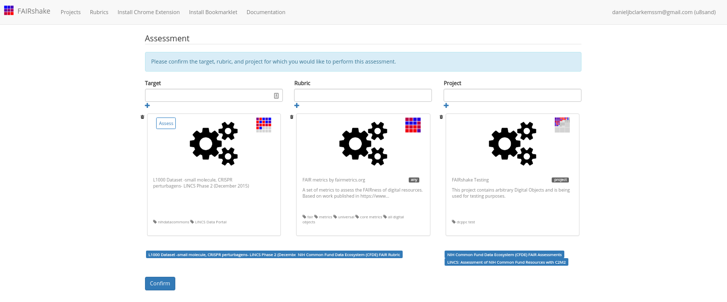 Preparing the FAIRshake Assessment