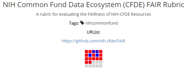 CFDE FAIR Rubric